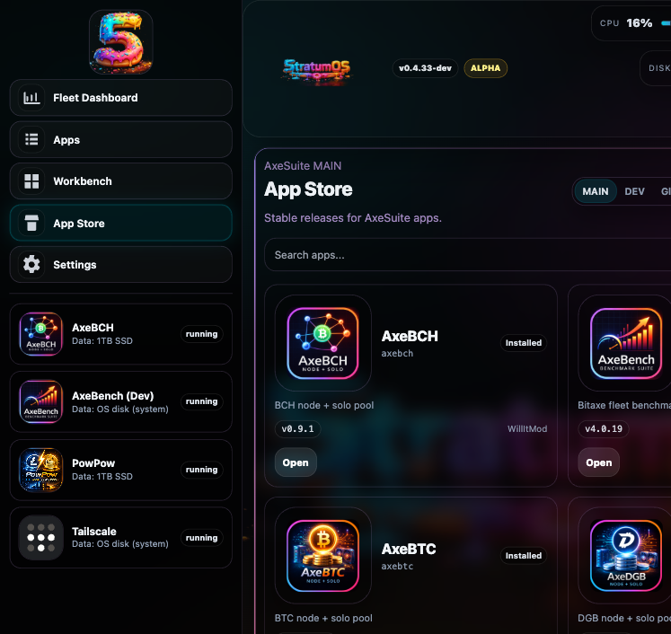 Community App Store in 5tratumOS